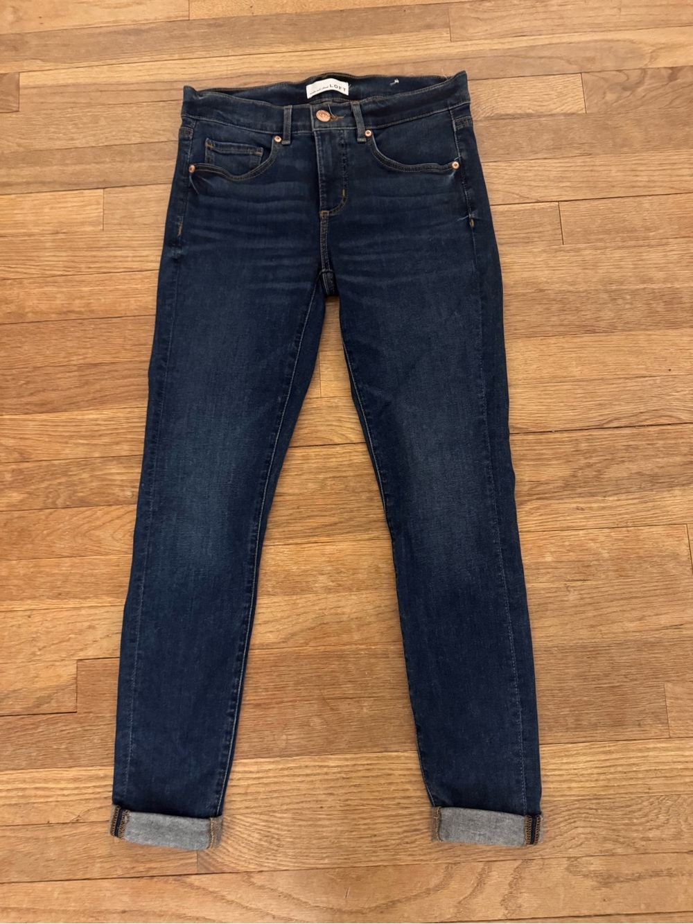 LOFT Women's Blue Skinny Crop Modern Skinny Jeans - Sz 25/0 (Measures 28")
b73